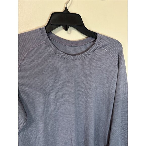 Lululemon Long Sleeve Swifty Pullover Purple Ash Men Size L R26 - Picture 2 of 6